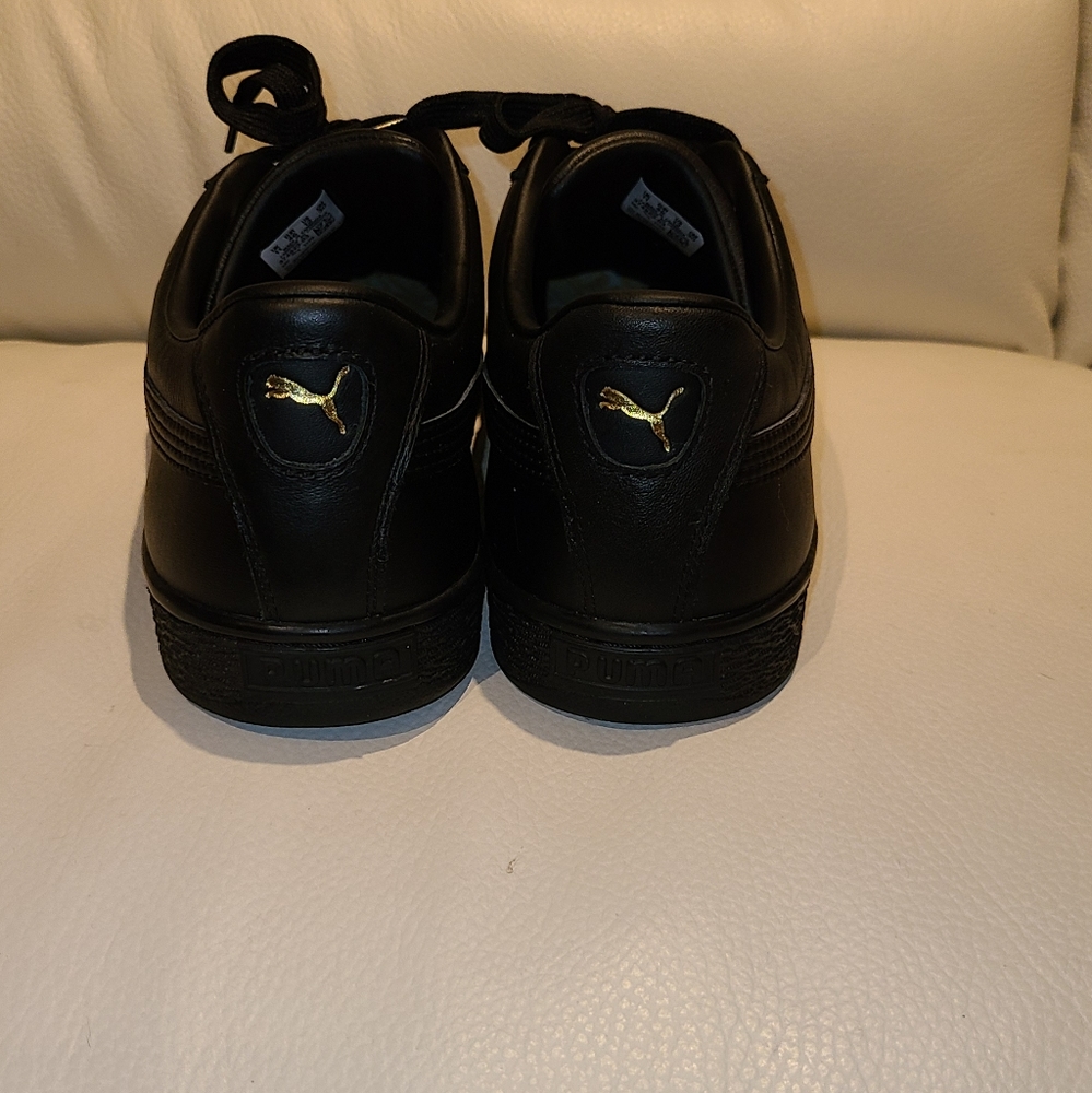 Men's Size 12 Black on Black Puma Classics - Picture 4 of 4
